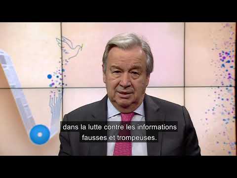 Message du Secrétaire général de l'ONU, António Guterres, à l’occasion de la journée mondiale de la liberté de la presse.
