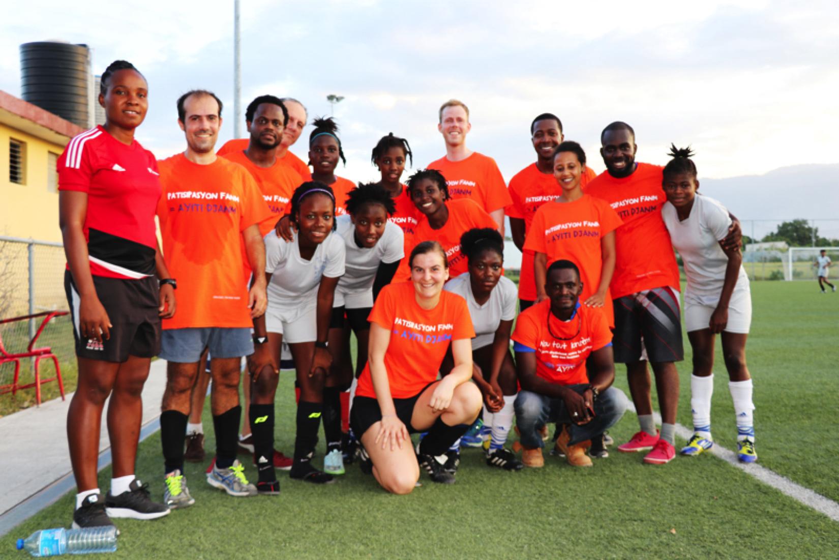 Football match contre la violence faite aux femmes en 2017, Haïti