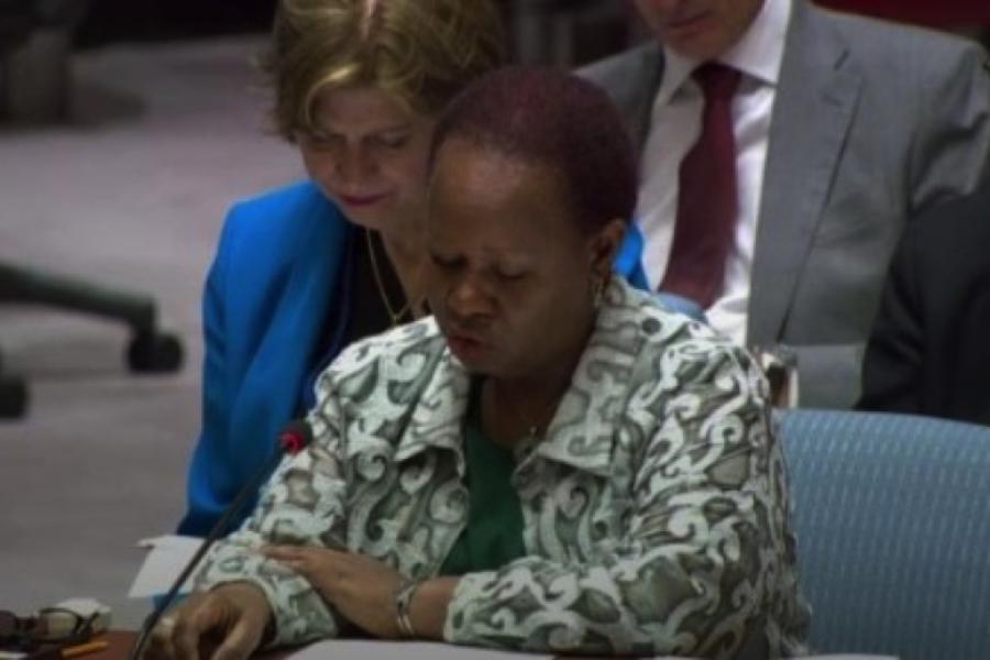 La Sous-Secrétaire générale aux opérations de maintien de la paix, Bintou Keita, le 6 septembre au Conseil de Sécurité